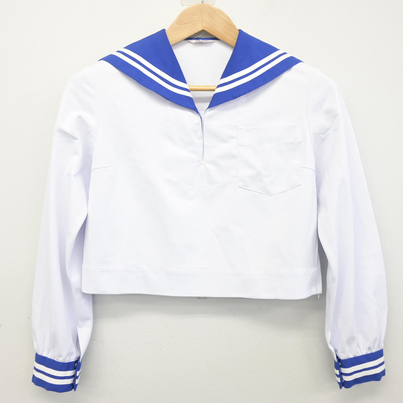 【中古】熊本県 出水中学校 女子制服 3点 (セーラー服・スカート) sf102010