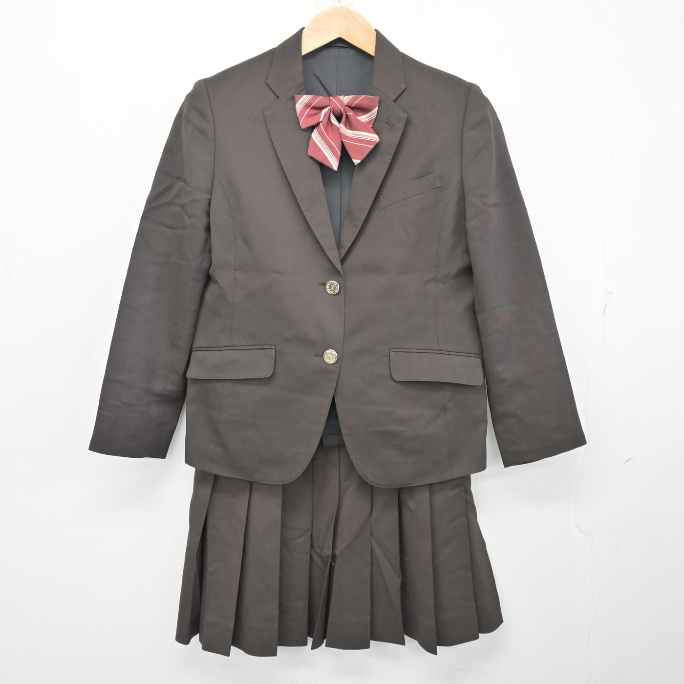【中古】愛知県 豊田東高等学校 女子制服 3点 (ブレザー・スカート) sf102011