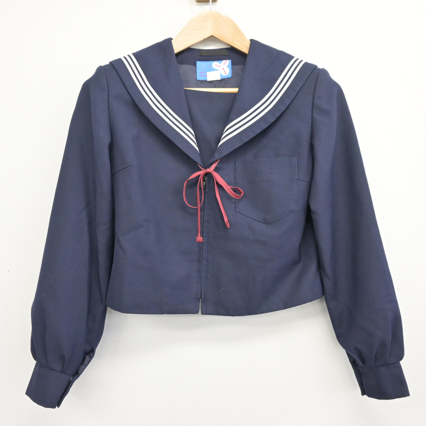 【中古】岐阜県 輪之内中学校 女子制服 3点 (セーラー服・スカート) sf102015
