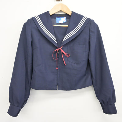 【中古】岐阜県 輪之内中学校 女子制服 3点 (セーラー服・スカート) sf102015