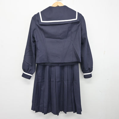 【中古】静岡県 八幡中学校 女子制服 3点 (セーラー服・スカート) sf102023