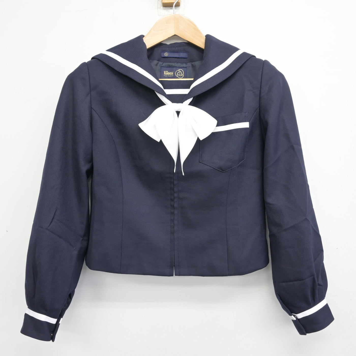 【中古】静岡県 八幡中学校 女子制服 3点 (セーラー服・スカート) sf102023