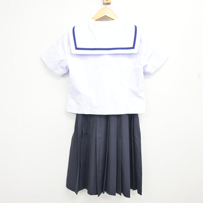 【中古】静岡県 八幡中学校 女子制服 3点 (セーラー服・スカート) sf102024
