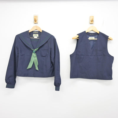 【中古】島根県 松江市立第四中学校/旧制服 女子制服 3点 (セーラー服・ベスト) sf102028