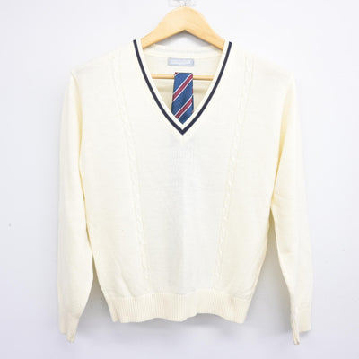 【中古】佐賀県 致遠館高等学校 女子制服 2点 (ニット) sf102038