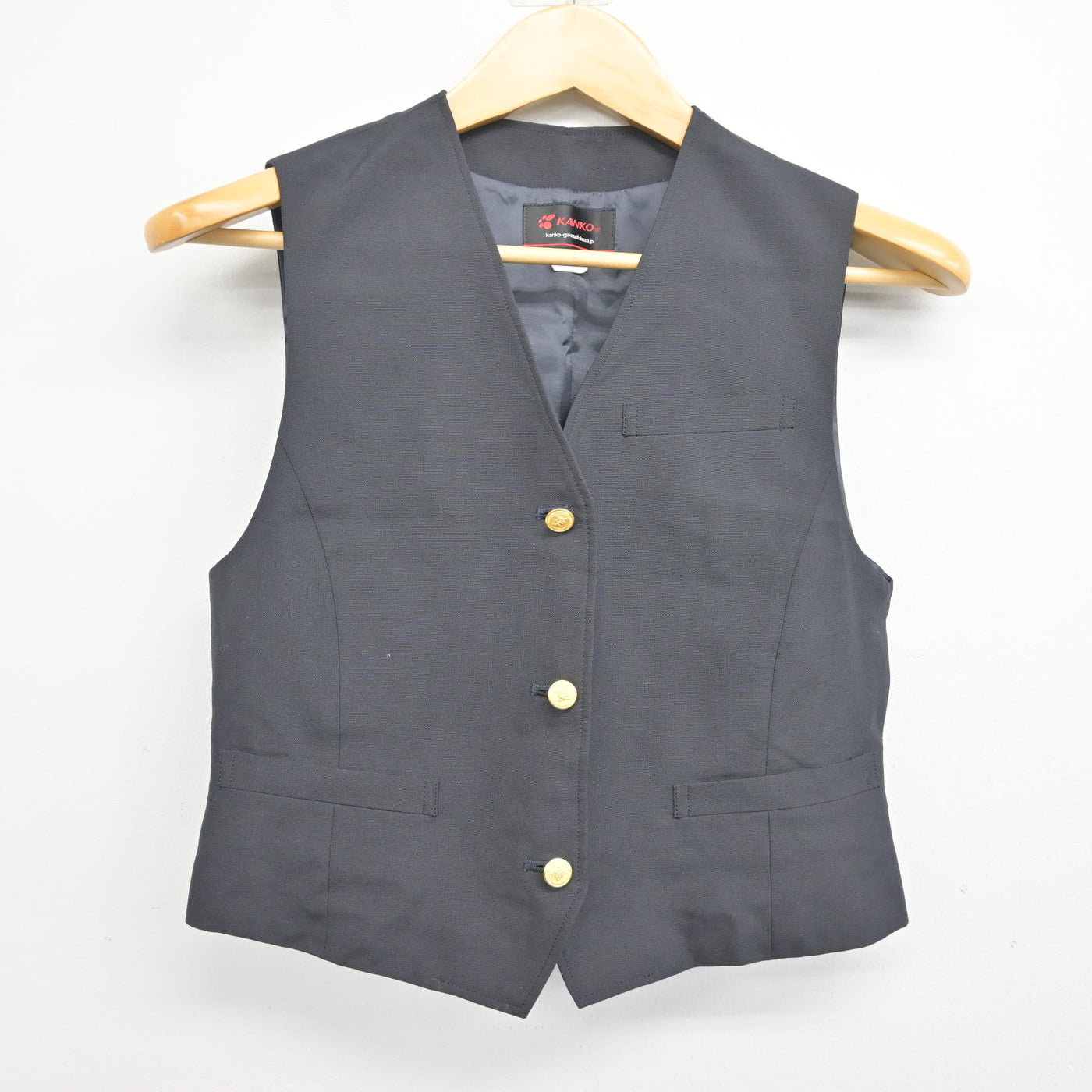 【中古】東京都 小平第四中学校 女子制服 2点 (ベスト・スカート) sf102042