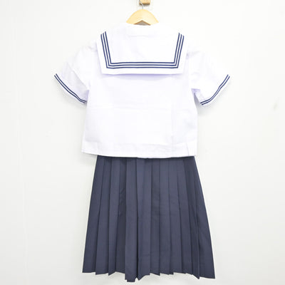 【中古】千葉県 東国分中学校 女子制服 3点 (セーラー服・スカート) sf102048