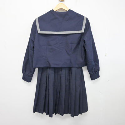 【中古】千葉県 市川市立塩浜学園 女子制服 3点 (セーラー服・スカート) sf102080