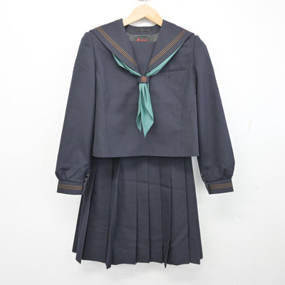 【中古】東京都 大森第四中学校 女子制服 3点 (セーラー服・スカート) sf102105