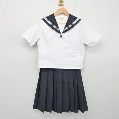 【中古】東京都 大森第四中学校 女子制服 3点 (セーラー服・セーラー服・スカート) sf102106