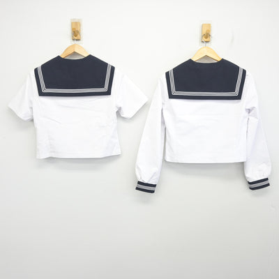 【中古】東京都 大森第四中学校 女子制服 3点 (セーラー服・セーラー服・スカート) sf102106