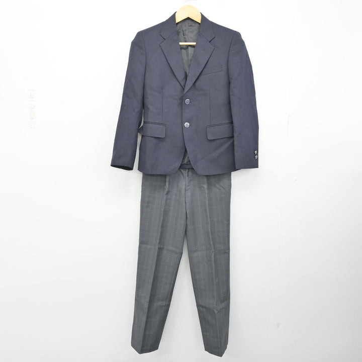 中古】東京都 西葛西中学校 男子制服 3点 (ブレザー・ズボン) sf102114