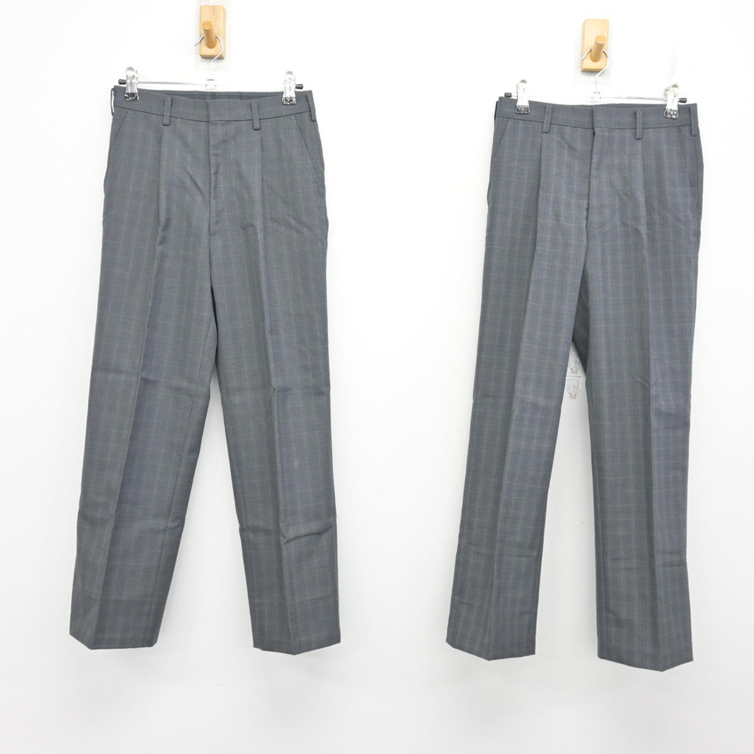 中古】東京都 西葛西中学校 男子制服 3点 (ブレザー・ズボン) sf102114