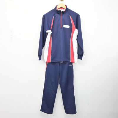 【中古】茨城県 石下紫峰高等学校 女子制服 2点 (ジャージ 上・ジャージ 下) sf102130