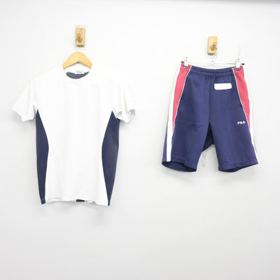 【中古】茨城県 石下紫峰高等学校 女子制服 2点 (体操服 上・体操服 下) sf102132