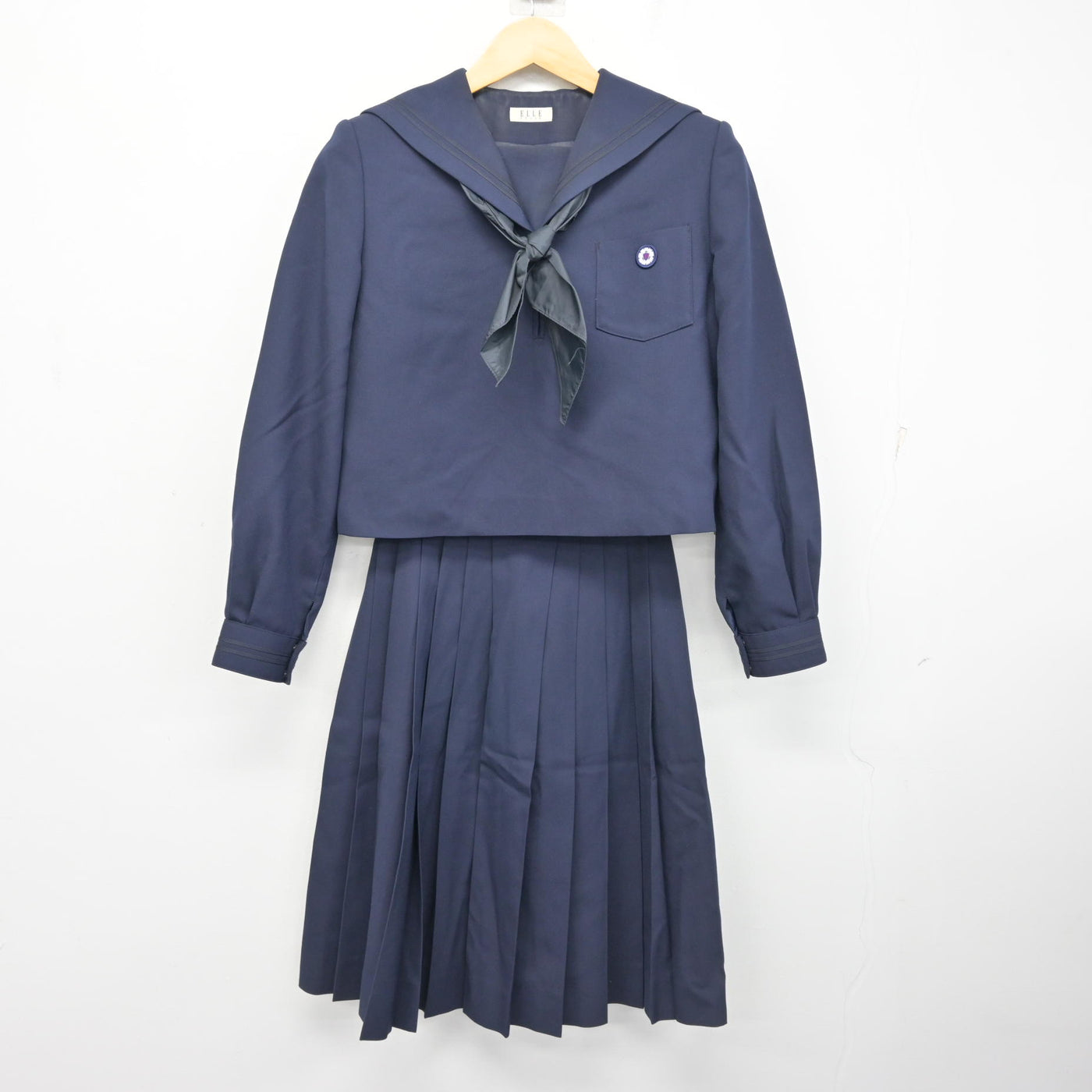 【中古】東京都 田園調布学園中等部・高等部 女子制服 3点 (セーラー服・スカート) sf102133