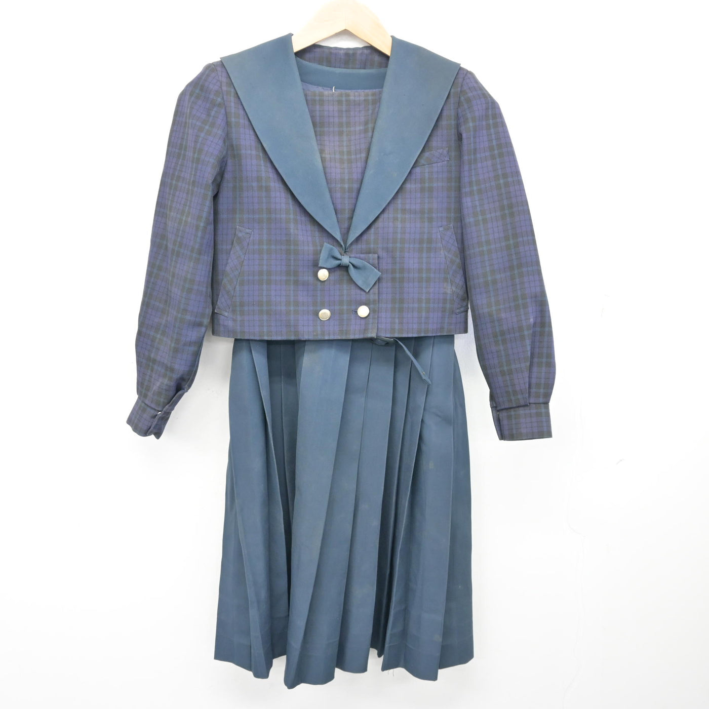【中古】鹿児島県 皇徳寺中学校 女子制服 2点 (ブレザー・ジャンパースカート) sf102154