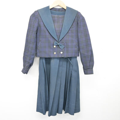 【中古】鹿児島県 皇徳寺中学校 女子制服 2点 (ブレザー・ジャンパースカート) sf102154