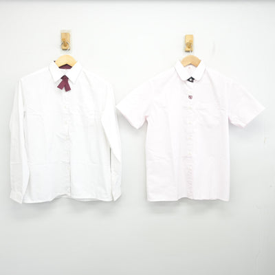 【中古】岐阜県 大垣日本大学高等学校 女子制服 2点 (シャツ) sf102157