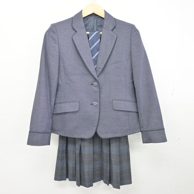 【中古】神奈川県 元石川高等学校 女子制服 3点 (ブレザー・スカート) sf102160