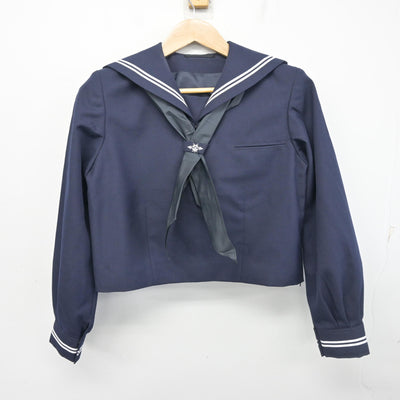 【中古】東京都 小松川第二中学校 女子制服 3点 (セーラー服・ジャンパースカート) sf102180