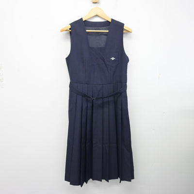 【中古】東京都 小松川第二中学校 女子制服 3点 (セーラー服・ジャンパースカート) sf102180