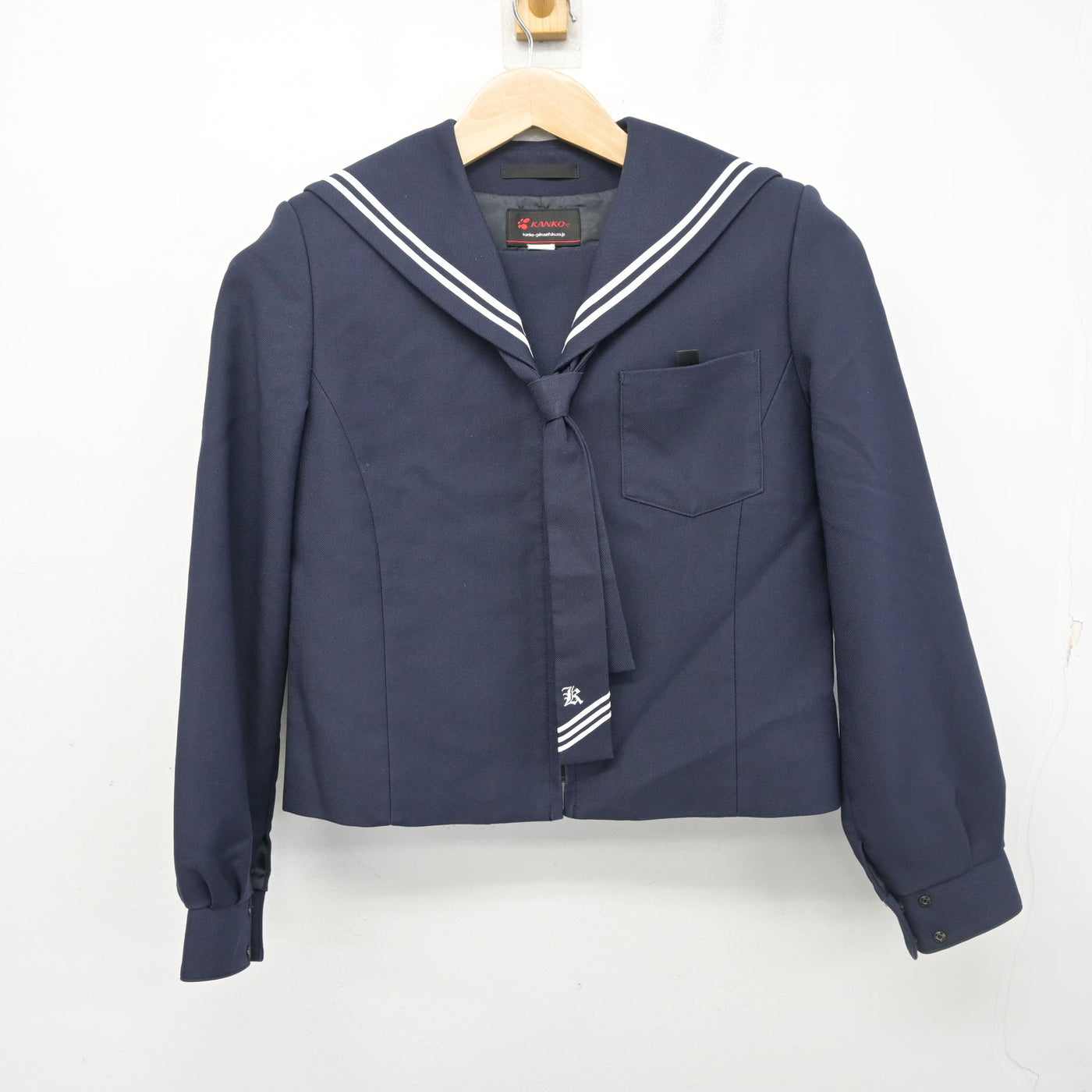 【中古】福島県 郡山第三中学校 女子制服 3点 (セーラー服・スカート) sf102183