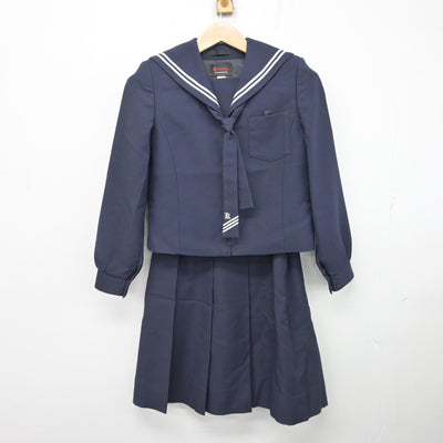 【中古】福島県 郡山第三中学校 女子制服 3点 (セーラー服・スカート) sf102184