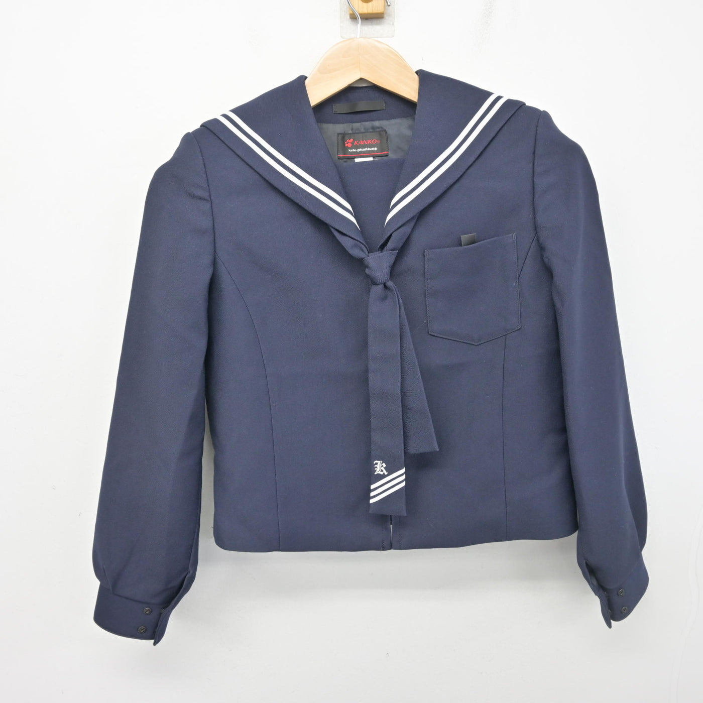 【中古】福島県 郡山第三中学校 女子制服 3点 (セーラー服・スカート) sf102184