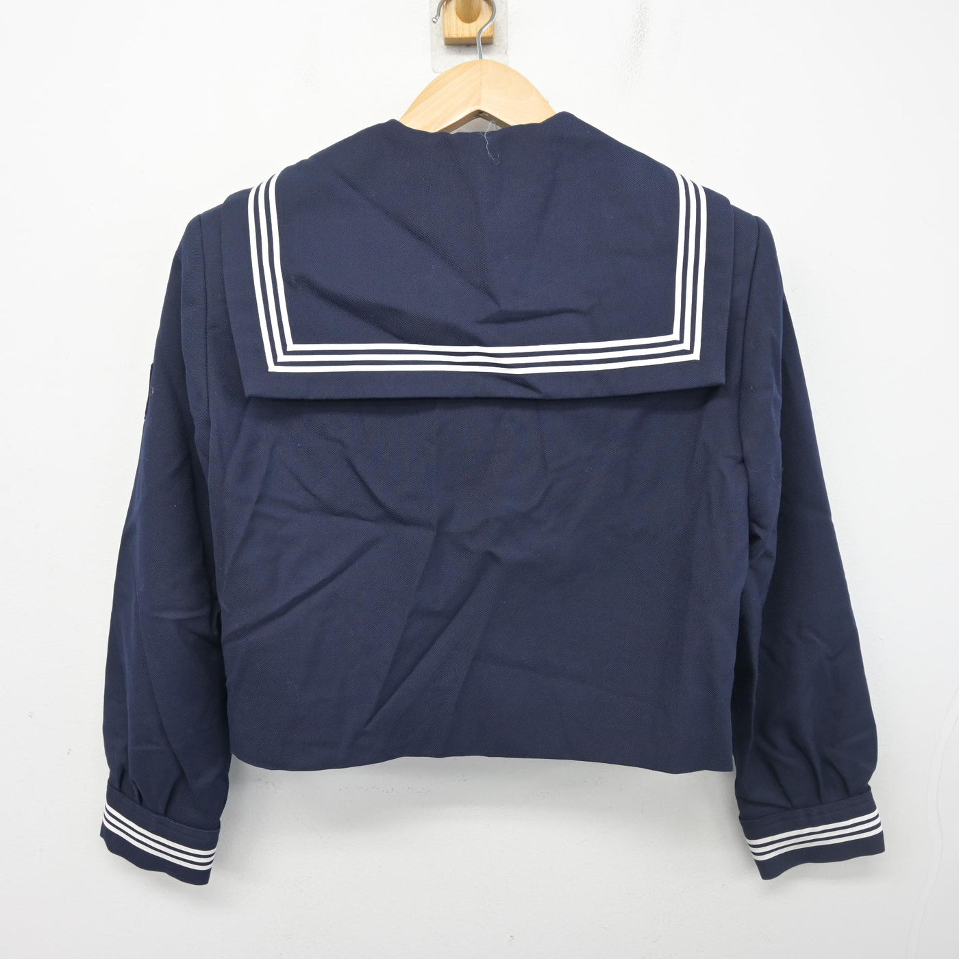 【中古】山梨県 押原中学校 女子制服 3点 (セーラー服・スカート) sf102192