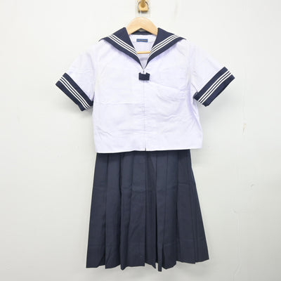【中古】山梨県 押原中学校 女子制服 2点 (セーラー服・スカート) sf102193