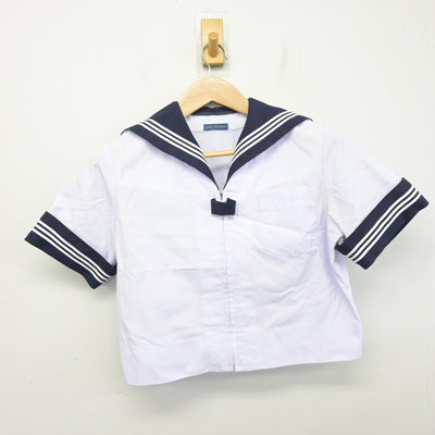 【中古】山梨県 押原中学校 女子制服 2点 (セーラー服・スカート) sf102193
