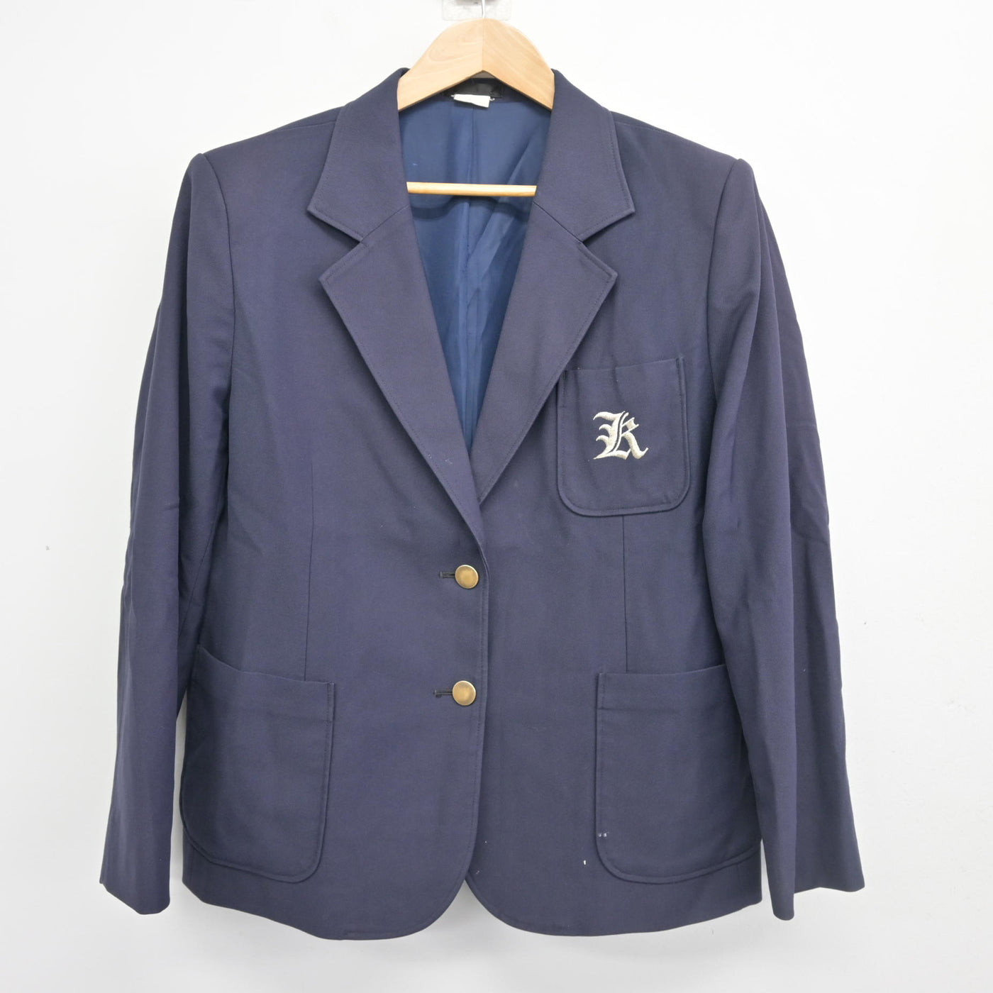 中古】兵庫県 三田市立けやき台中学校 女子制服 3点 (ブレザー 