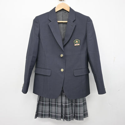 【中古】長野県 穂高東中学校 女子制服 3点 (ブレザー・スカート・ズボン) sf102242