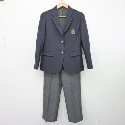 【中古】長野県 穂高東中学校 女子制服 3点 (ブレザー・スカート・ズボン) sf102242