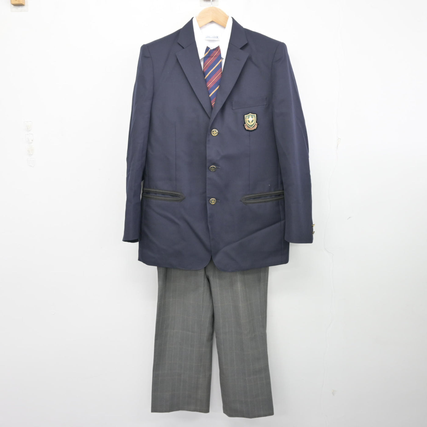 【中古】北海道 札幌日本大学高等学校/旧制服 男子制服 5点 (ブレザー・シャツ・ズボン) sf102247