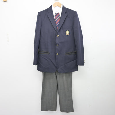 【中古】北海道 札幌日本大学高等学校/旧制服 男子制服 5点 (ブレザー・シャツ・ズボン) sf102247