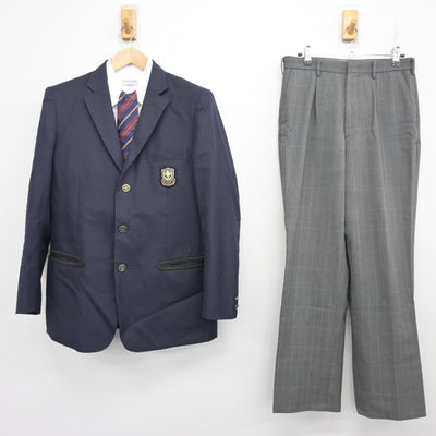 【中古】北海道 札幌日本大学高等学校/旧制服 男子制服 5点 (ブレザー・シャツ・ズボン) sf102247