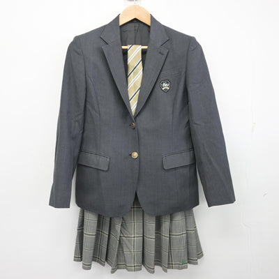 【中古】新潟県 新津南高等学校 女子制服 3点 (ブレザー・スカート) sf102251