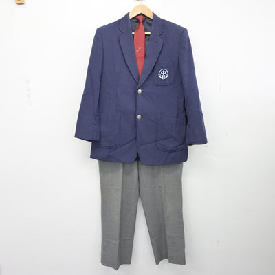 【中古】新潟県 白根北中学校 男子制服 3点 (ブレザー・ズボン) sf102252