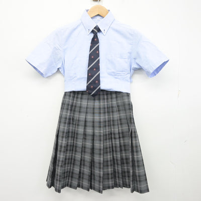 【中古】神奈川県 白鵬女子高等学校 女子制服 3点 (シャツ・スカート) sf102255