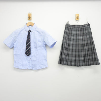 【中古】神奈川県 白鵬女子高等学校 女子制服 3点 (シャツ・スカート) sf102255