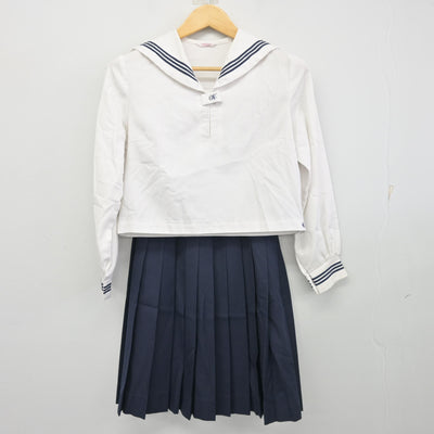 【中古】広島県 尾道北高等学校 女子制服 2点 (セーラー服・スカート) sf102262