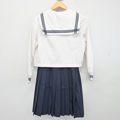 【中古】広島県 尾道北高等学校 女子制服 2点 (セーラー服・スカート) sf102262