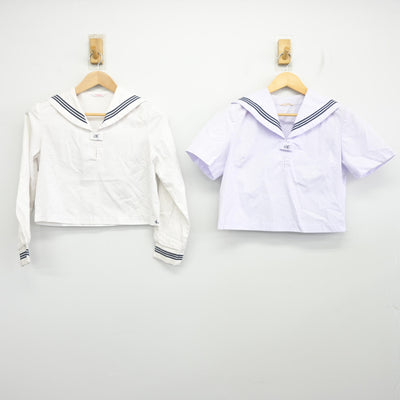 【中古】広島県 尾道北高等学校 女子制服 2点 (セーラー服・セーラー服) sf102263