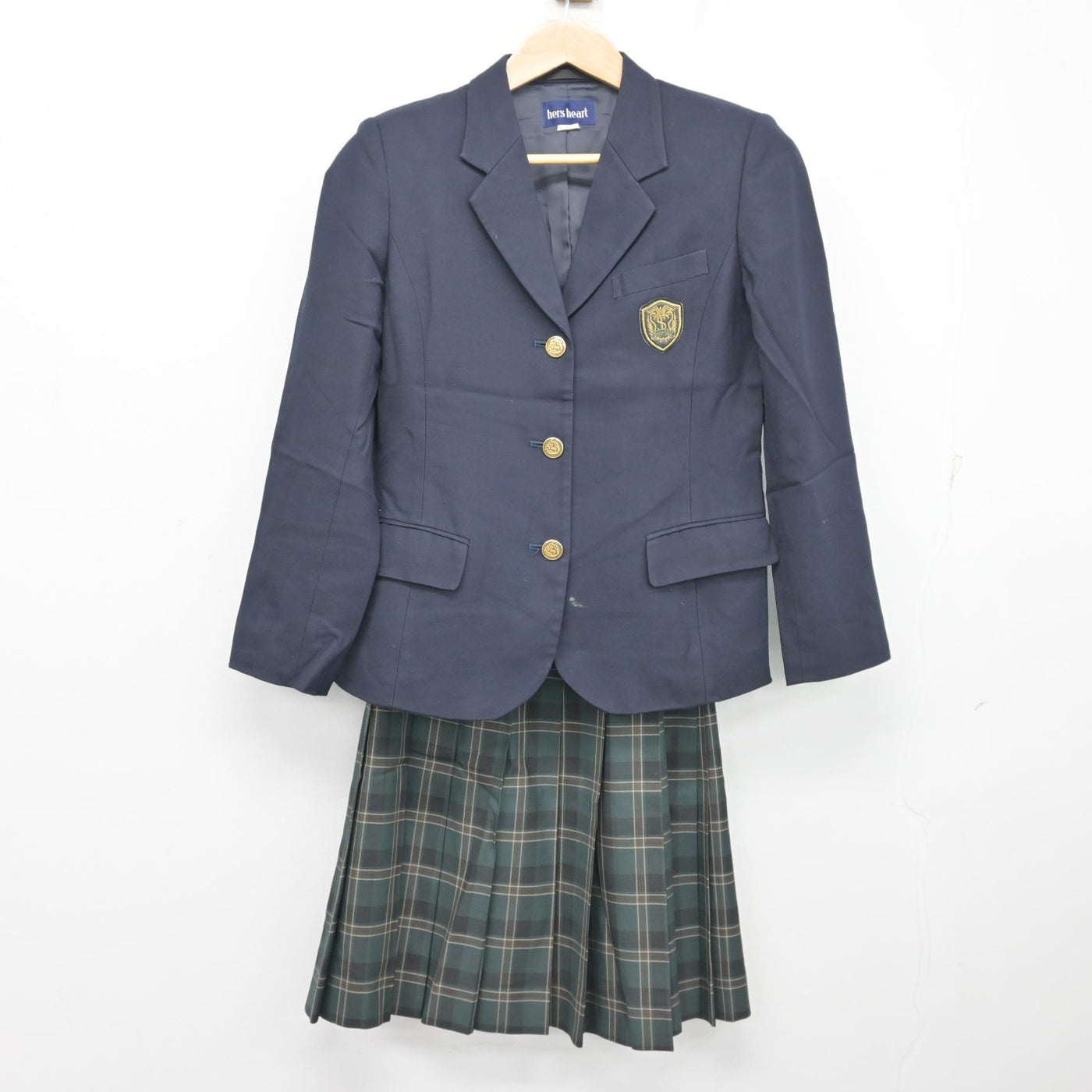 【中古】千葉県 東金商業高等学校 女子制服 2点 (ブレザー・スカート) sf102265