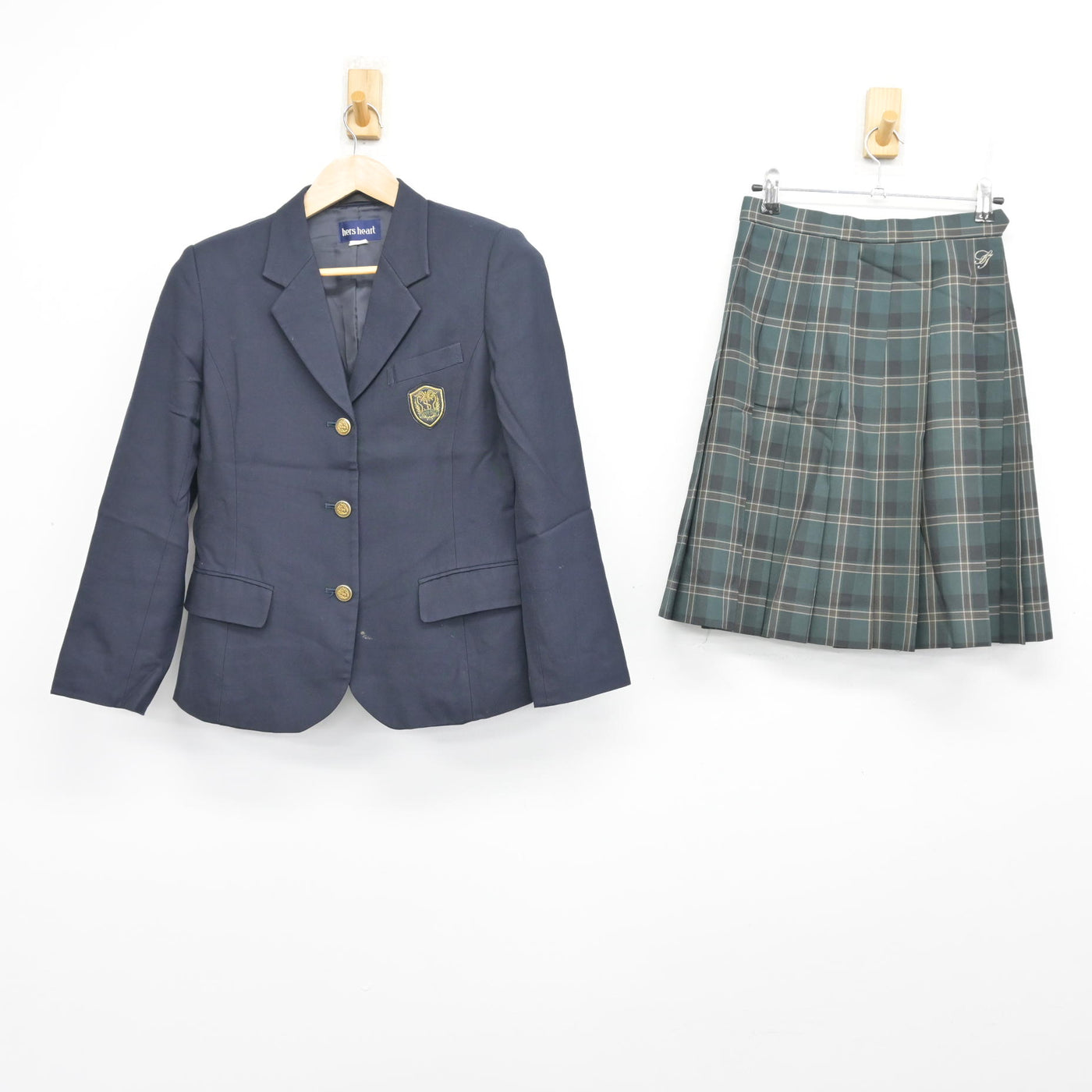 【中古】千葉県 東金商業高等学校 女子制服 2点 (ブレザー・スカート) sf102265