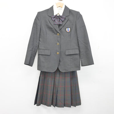 【中古】愛知県 豊田東高等学校 女子制服 4点 (ブレザー・シャツ・スカート) sf102266