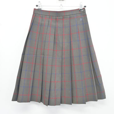 【中古】愛知県 豊田東高等学校 女子制服 2点 (ニットベスト・スカート) sf102268