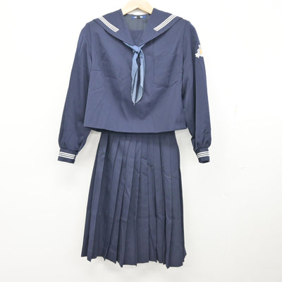 【中古】高知県 高知中学高等学校 女子制服 3点 (セーラー服・スカート) sf102269